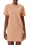 CALVIN KLEIN JEANS MONOLOGO TEE DRESS ΦΟΡΕΜΑ ΓΥΝΑΙΚΕΙΟ CORAL