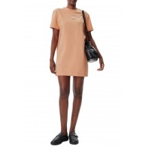 CALVIN KLEIN JEANS MONOLOGO TEE DRESS ΦΟΡΕΜΑ ΓΥΝΑΙΚΕΙΟ CORAL