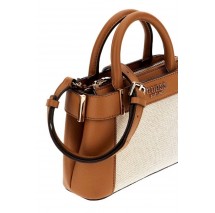 GUESS ANADELA MINI SATCHEL ΤΣΑΝΤΑ ΓΥΝΑΙΚΕΙΑ COGNAC