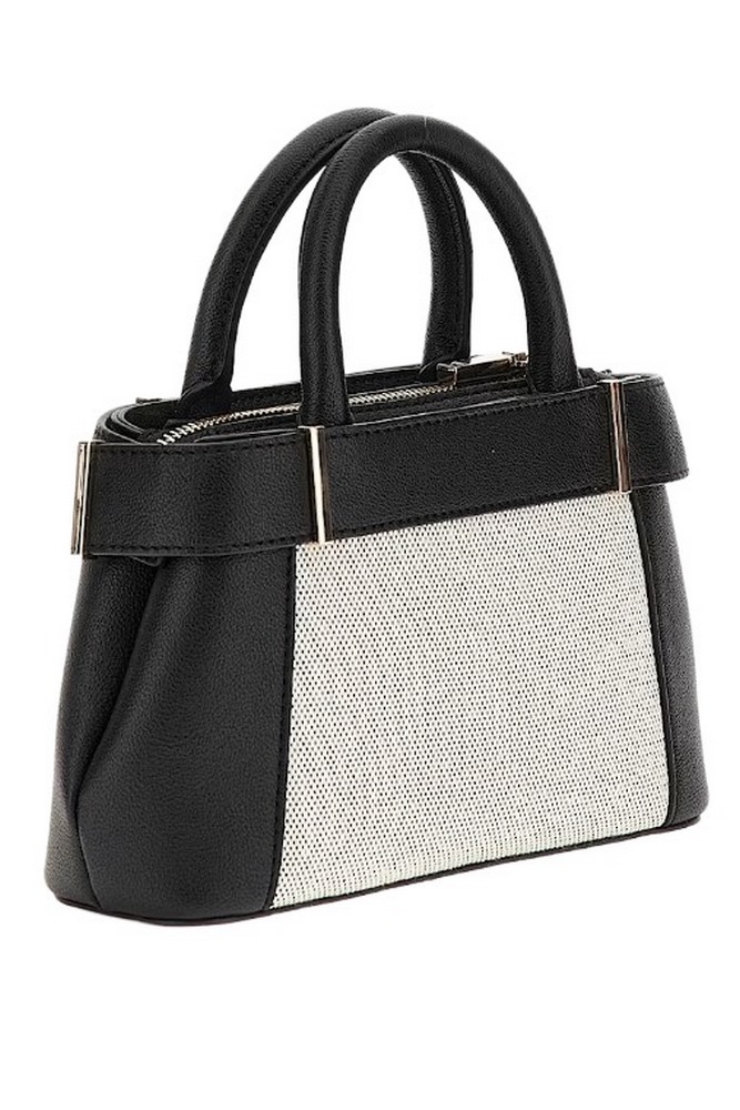GUESS ANADELA MINI SATCHEL ΤΣΑΝΤΑ ΓΥΝΑΙΚΕΙΑ BLACK