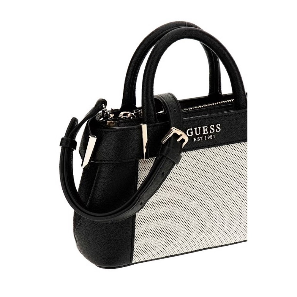 GUESS ANADELA MINI SATCHEL ΤΣΑΝΤΑ ΓΥΝΑΙΚΕΙΑ BLACK