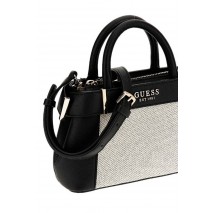 GUESS ANADELA MINI SATCHEL ΤΣΑΝΤΑ ΓΥΝΑΙΚΕΙΑ BLACK