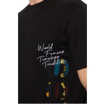 GUESS SS CN VERTICAL LOGO TEE T-SHIRT ΜΠΛΟΥΖΑ ΑΝΔΡΙΚΗ BLACK