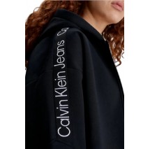 CALVIN KLEIN JEANS TAPE ZIP-THROUGH ΖΑΚΕΤΑ ΓΥΝΑΙΚΕΙΑ BLACK