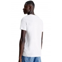 CALVIN KLEIN JEANS CORE INSTITUTIONAL LOGO SLIM TEE T-SHIRT ΑΝΔΡΙΚΟ WHITE