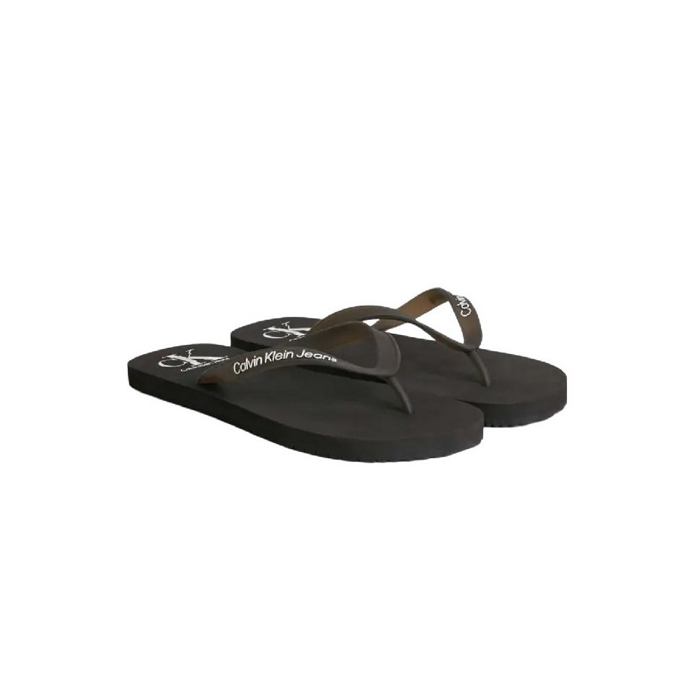 CALVIN KLEIN JEANS BEACH SANDAL LOGO ΠΑΝΤΟΦΛΑ ΑΝΔΡΙΚΗ BLACK