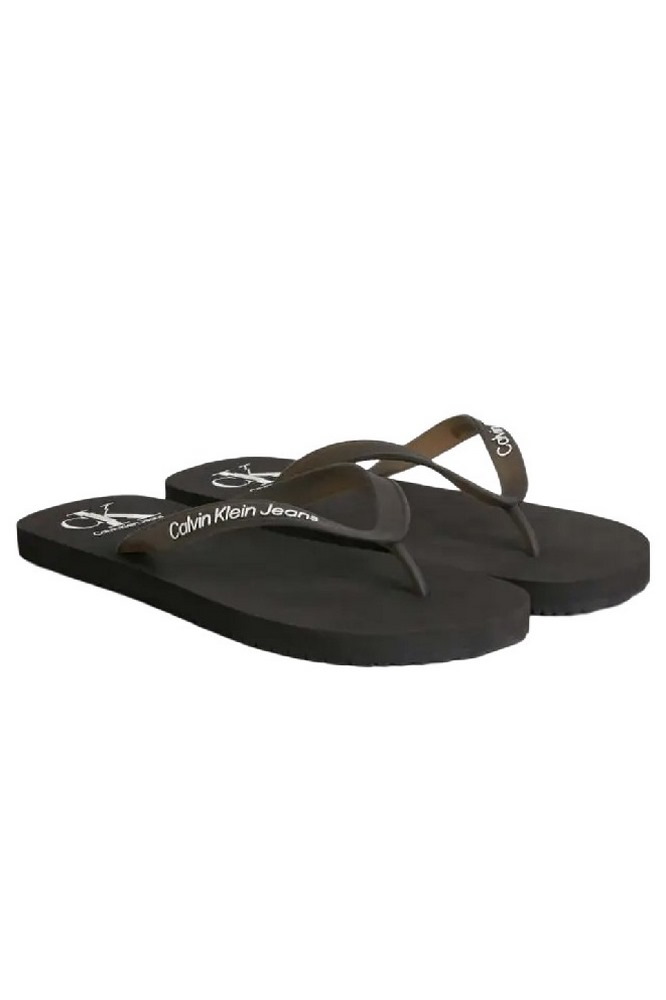 CALVIN KLEIN JEANS BEACH SANDAL LOGO ΠΑΝΤΟΦΛΑ ΑΝΔΡΙΚΗ BLACK