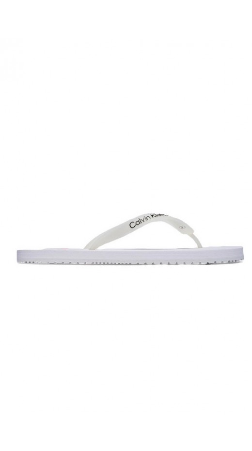 CALVIN KLEIN JEANS BEACH SANDAL LOGO ΠΑΝΤΟΦΛΑ ΑΝΔΡΙΚΗ WHITE