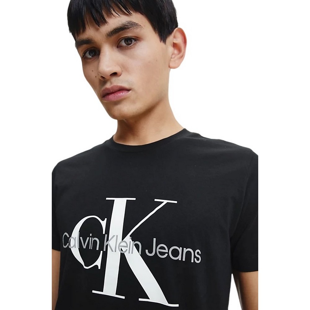 CALVIN KLEIN JEANS CORE MONOGRAM SLIM TEE T-SHIRT ΑΝΔΡΙΚΟ BLACK