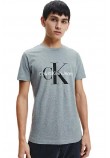 CALVIN KLEIN JEANS CORE MONOGRAM SLIM TEE T-SHIRT ΑΝΔΡΙΚΟ GREY