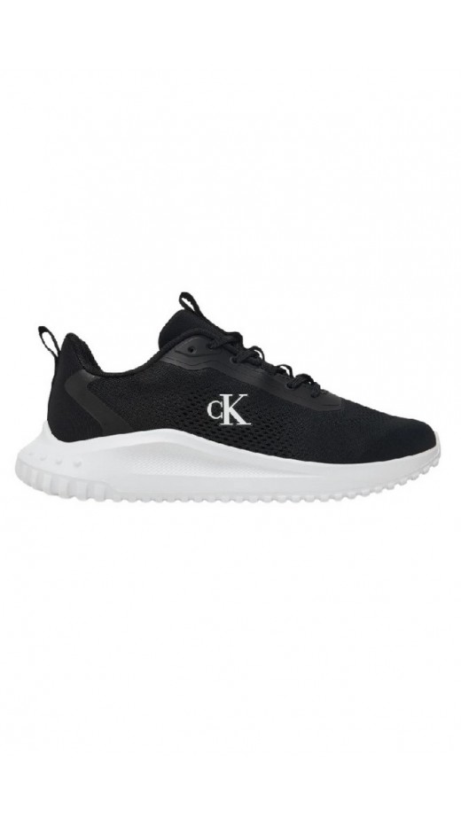 CALVIN KLEIN JEANS EVA RUNNER DRAWSTRING MIX MG ΠΑΠΟΥΤΣΙ ΓΥΝΑΙΚΕΙΟ BLACK/WHITE