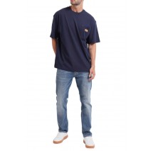 HUGO BOSS NEVADO JERSEY T-SHIRT ΜΠΛΟΥΖΑ ΑΝΔΡΙΚΗ NAVY
