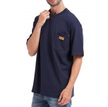 HUGO BOSS NEVADO JERSEY T-SHIRT ΜΠΛΟΥΖΑ ΑΝΔΡΙΚΗ NAVY