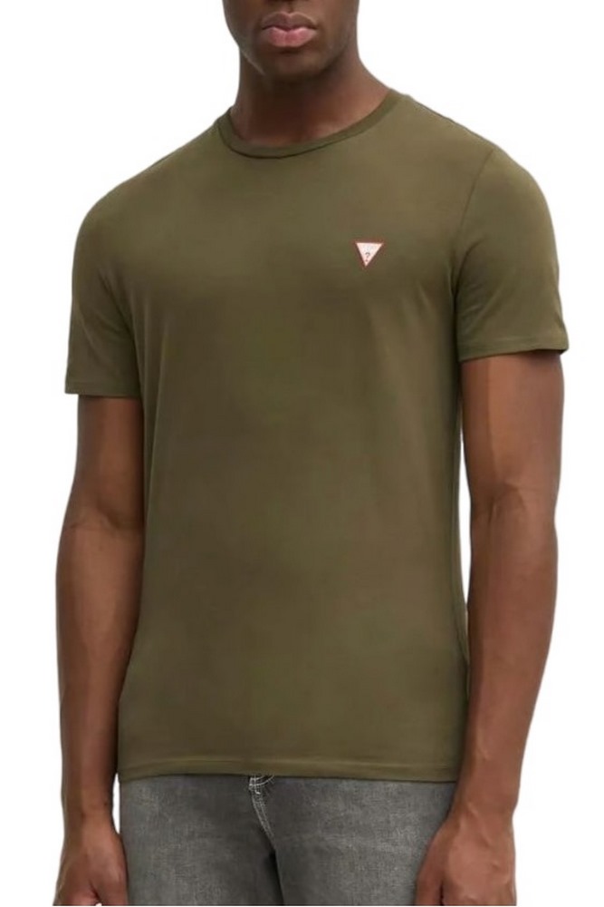 GUESS CN SS CORE TEE T-SHIRT ΜΠΛΟΥΖΑ ΑΝΔΡΙΚΗ KHAKI