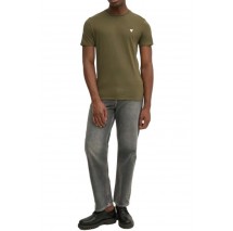GUESS CN SS CORE TEE T-SHIRT ΜΠΛΟΥΖΑ ΑΝΔΡΙΚΗ KHAKI