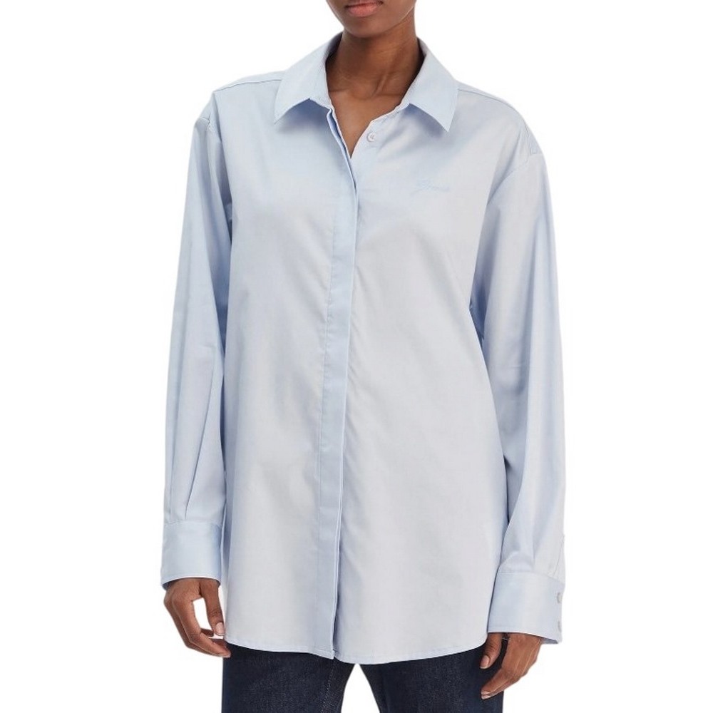 GUESS DANILA POPLIN SHIRT ΠΟΥΚΑΜΙΣΟ ΓΥΝΑΙΚΕΙΟ CIEL
