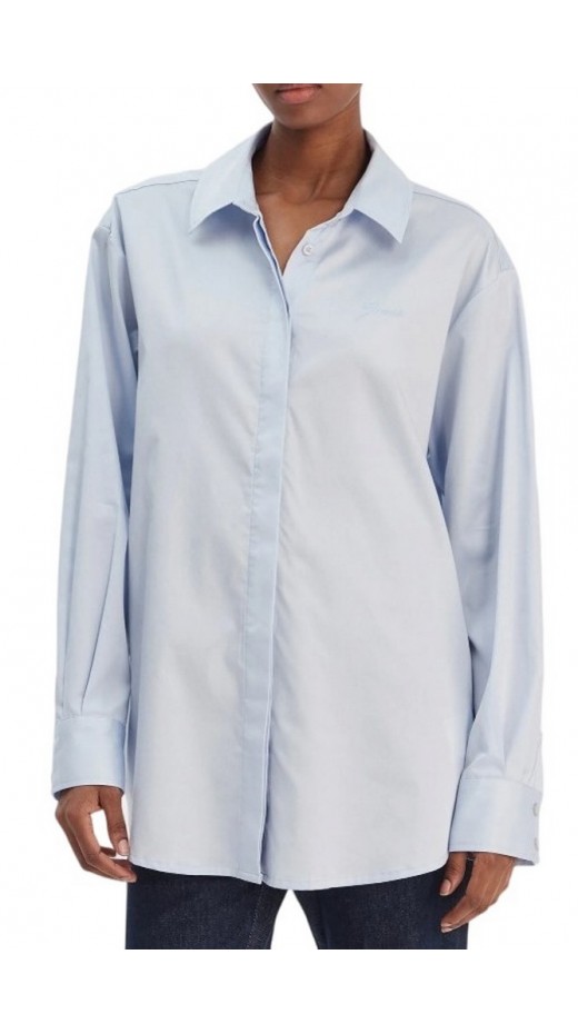 GUESS DANILA POPLIN SHIRT ΠΟΥΚΑΜΙΣΟ ΓΥΝΑΙΚΕΙΟ CIEL