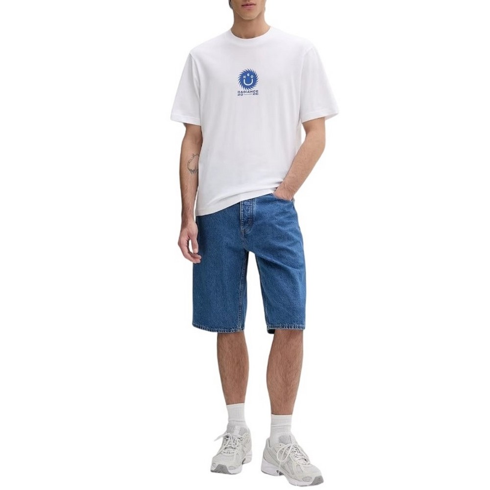 HUGO BOSS SKATE SHORTS ΤΖΙΝ ΒΕΡΜΟΥΔΑ ΑΝΔΡΙΚΗ BLUΕ DENIM