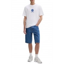 HUGO BOSS SKATE SHORTS ΤΖΙΝ ΒΕΡΜΟΥΔΑ ΑΝΔΡΙΚΗ BLUΕ DENIM