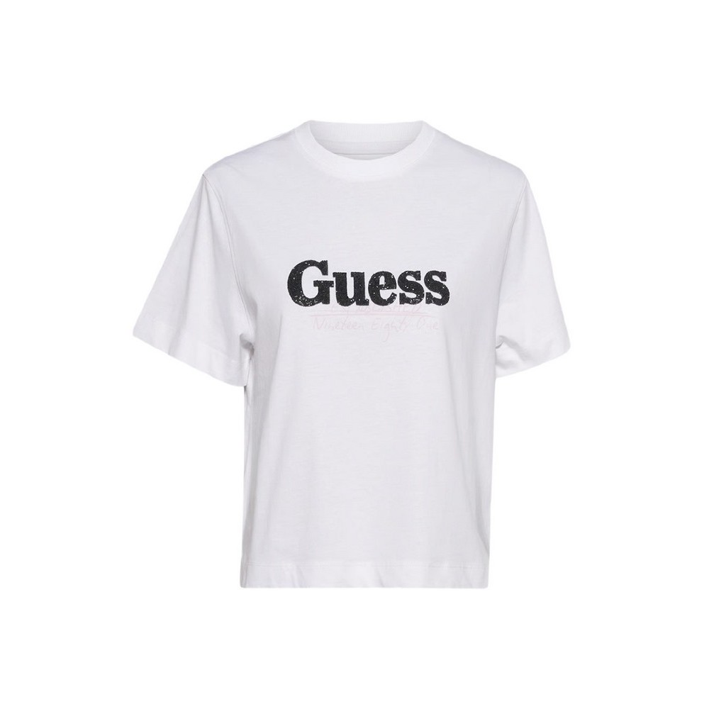 GUESS TOUR DATES TEE T-SHIT ΜΠΛΟΥΖΑ ΓΥΝΑΙΚΕΙΑ WHITE