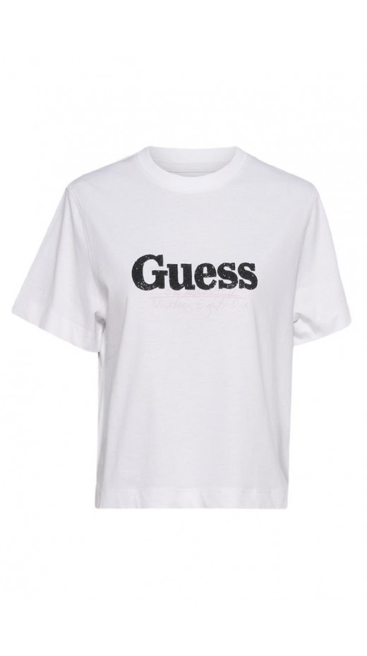 GUESS TOUR DATES TEE T-SHIT ΜΠΛΟΥΖΑ ΓΥΝΑΙΚΕΙΑ WHITE