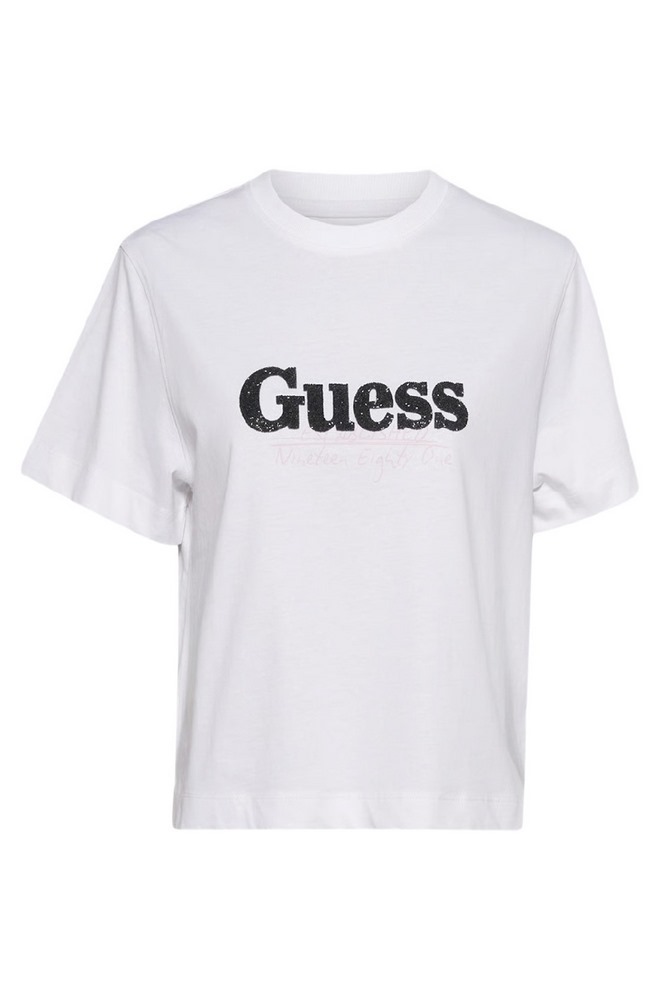 GUESS TOUR DATES TEE T-SHIT ΜΠΛΟΥΖΑ ΓΥΝΑΙΚΕΙΑ WHITE