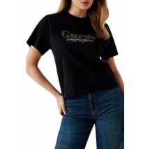 GUESS TOUR DATES TEE T-SHIT ΜΠΛΟΥΖΑ ΓΥΝΑΙΚΕΙΑ BLACK