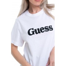 GUESS TOUR DATES TEE T-SHIT ΜΠΛΟΥΖΑ ΓΥΝΑΙΚΕΙΑ WHITE