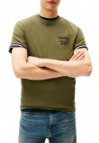 TOMMY JEANS SLIM ENTRY BILLS TEE T-SHIRT ΜΠΛΟΥΖΑ ΑΝΔΡΙΚΗ GREEN