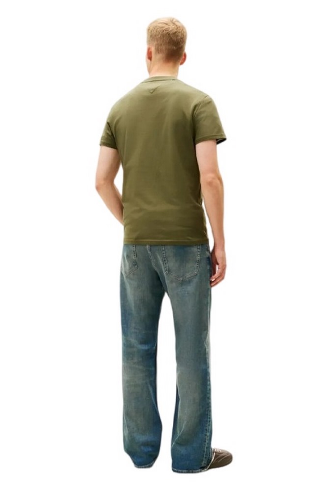 TOMMY JEANS SLIM ENTRY BILLS TEE T-SHIRT ΜΠΛΟΥΖΑ ΑΝΔΡΙΚΗ GREEN
