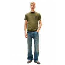 TOMMY JEANS SLIM ENTRY BILLS TEE T-SHIRT ΜΠΛΟΥΖΑ ΑΝΔΡΙΚΗ GREEN