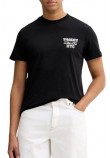 TOMMY JEANS SLIM ENTRY BILLS TEE T-SHIRT ΜΠΛΟΥΖΑ ΑΝΔΡΙΚΗ BLACK