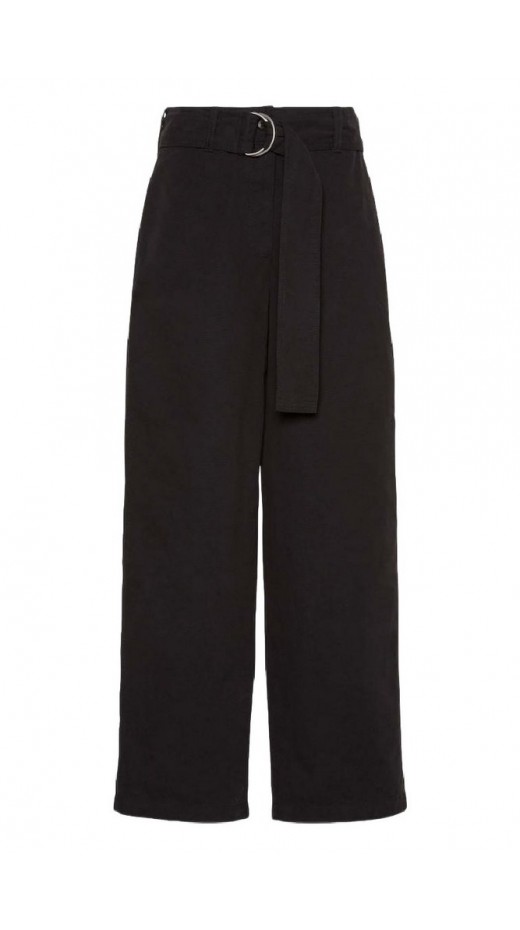 CALVIN KLEIN JEANS COTTON SEAMED PANT ΠΑΝΤΕΛΟΝΙ ΓΥΝΑΙΚΕΙΟ BLACK