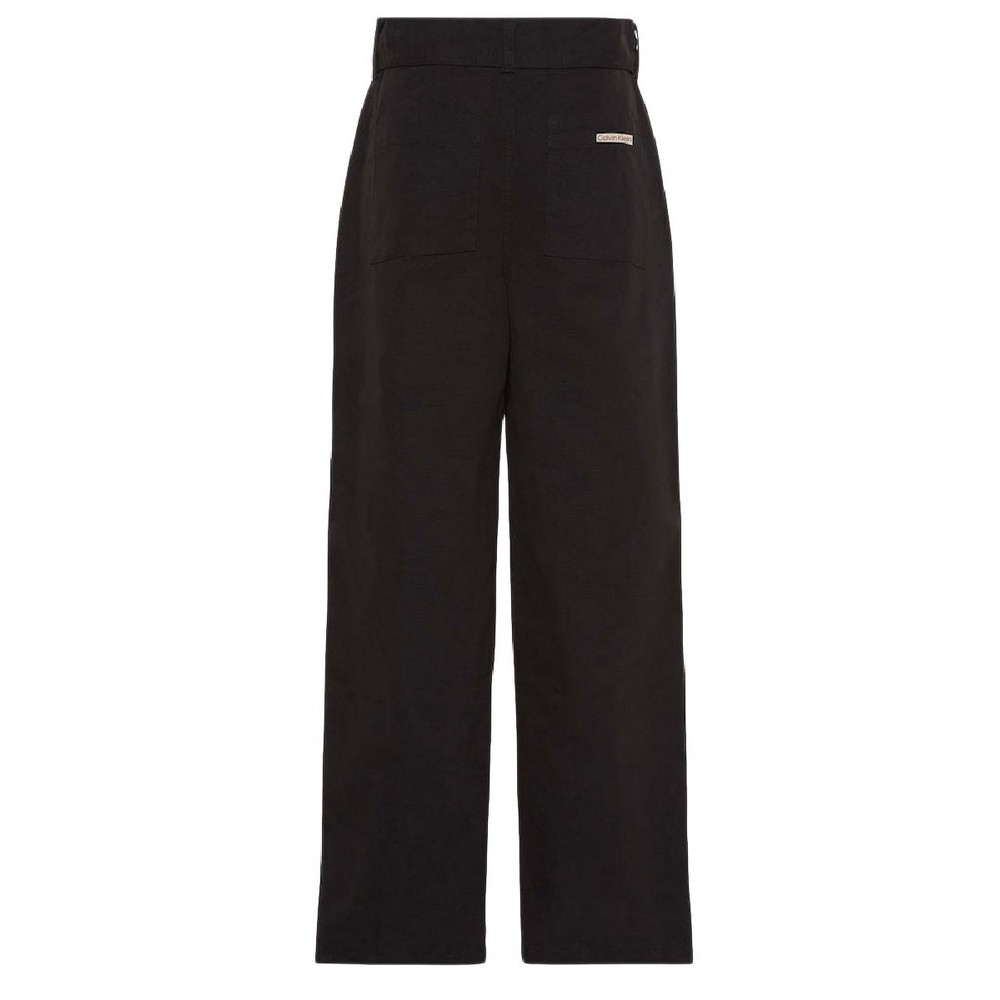 CALVIN KLEIN JEANS COTTON SEAMED PANT ΠΑΝΤΕΛΟΝΙ ΓΥΝΑΙΚΕΙΟ BLACK