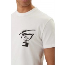 TOMMY JEANS REG CITY SIGN EXT T-SHIRT ΜΠΛΟΥΖΑ ΑΝΔΡΙΚΗ ECRU