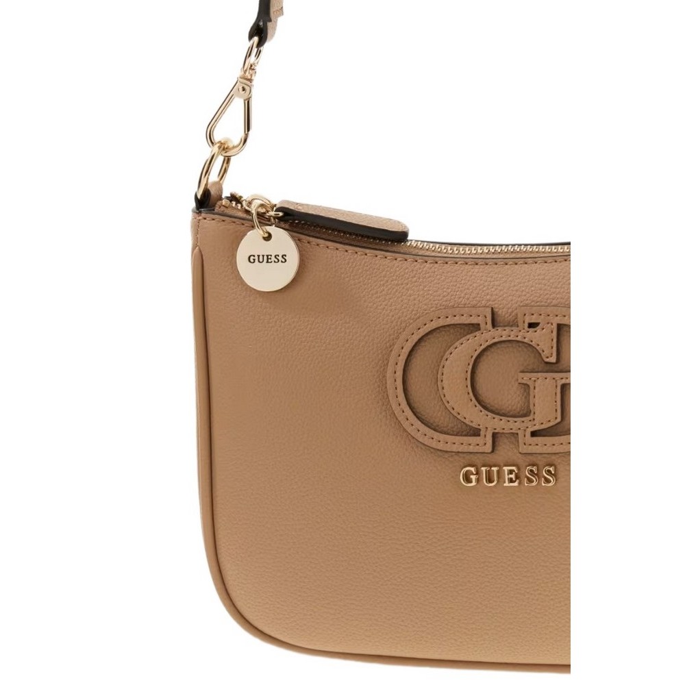 GUESS ISOLA SHOULDER BAG ΤΣΑΝΤΑ ΓΥΝΑΙΚΕΙΑ BEIGE
