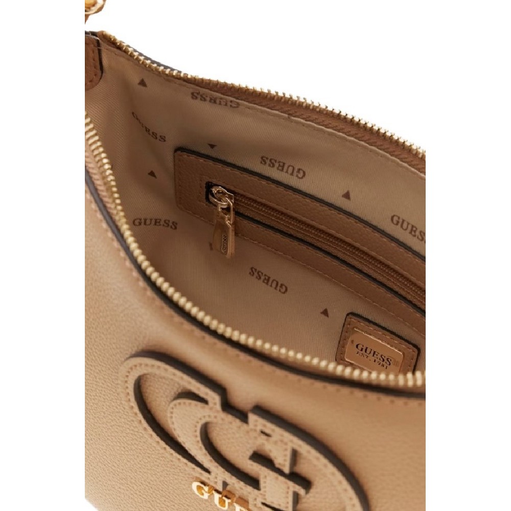 GUESS ISOLA SHOULDER BAG ΤΣΑΝΤΑ ΓΥΝΑΙΚΕΙΑ BEIGE