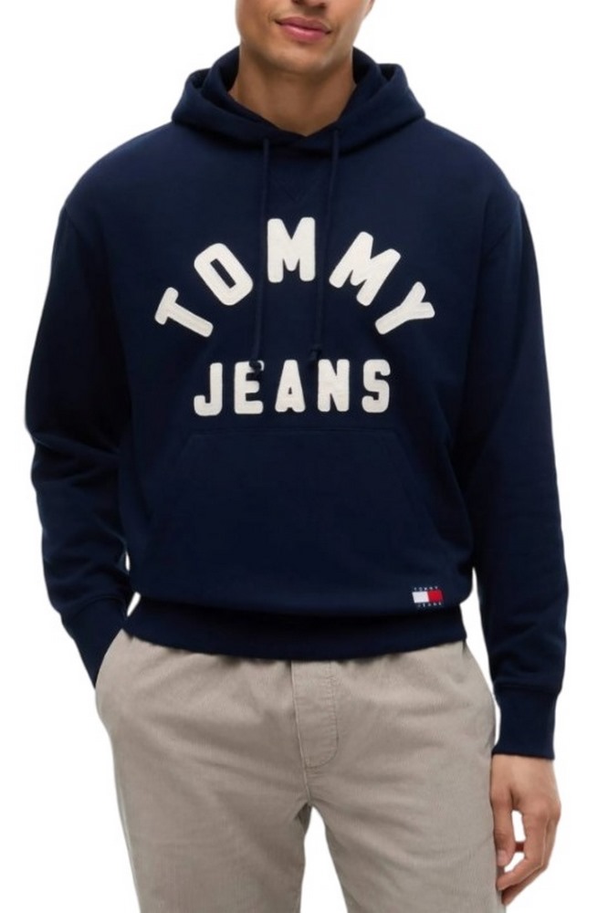 TOMMY JEANS RLX NEW CLASSIC HOODIE ΜΠΛΟΥΖΑ ΦΟΥΤΕΡ ΑΝΔΡΙΚΗ NAVY