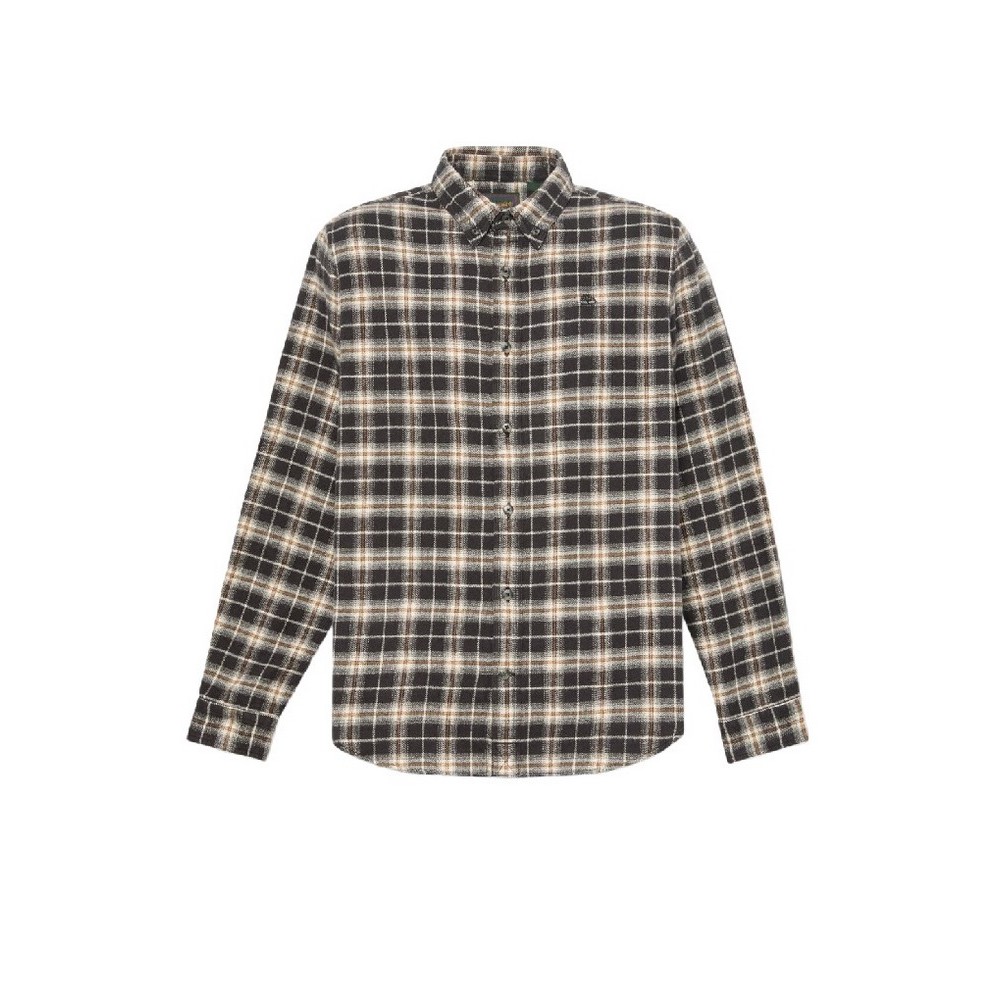 TIMBERLAND FLANNEL CHECK SHIRT ΠΟΥΚΑΜΙΣΟ ΑΝΔΡΙΚΟ DARK GREY