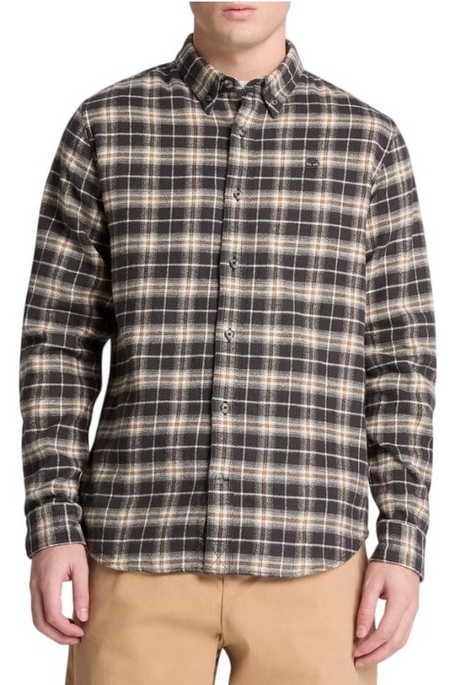 TIMBERLAND FLANNEL CHECK SHIRT ΠΟΥΚΑΜΙΣΟ ΑΝΔΡΙΚΟ DARK GREY