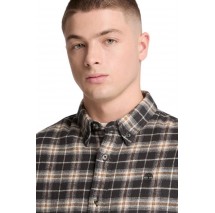 TIMBERLAND FLANNEL CHECK SHIRT ΠΟΥΚΑΜΙΣΟ ΑΝΔΡΙΚΟ DARK GREY