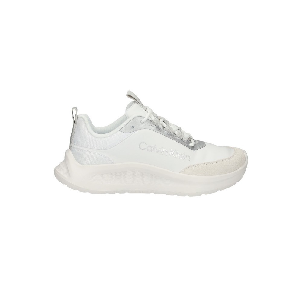 CALVIN KLEIN LIGHT EVA RUN ESS LAC NY-SU ΠΑΠΟΥΤΣΙ ΓΥΝΑΙΚΕΙΟ WHITE SILVER