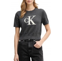 CALVIN KLEIN JEANS CHUNKY COTTON GRAPHIC VEST ΜΠΛΟΥΖΑ ΓΥΝΑΙΚΕΙΑ GREY