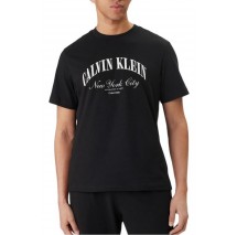 CALVIN KLEIN JEANS 20S MARCH GRAPHIC SEASONAL T-SHIRT ΜΠΛΟΥΖΑ ΑΝΔΡΙΚΗ BLACK