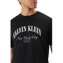 CALVIN KLEIN JEANS 20S MARCH GRAPHIC SEASONAL T-SHIRT ΜΠΛΟΥΖΑ ΑΝΔΡΙΚΗ BLACK