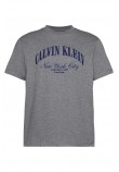 CALVIN KLEIN JEANS 20S MARCH GRAPHIC SEASONAL T-SHIRT ΜΠΛΟΥΖΑ ΑΝΔΡΙΚΗ GREY