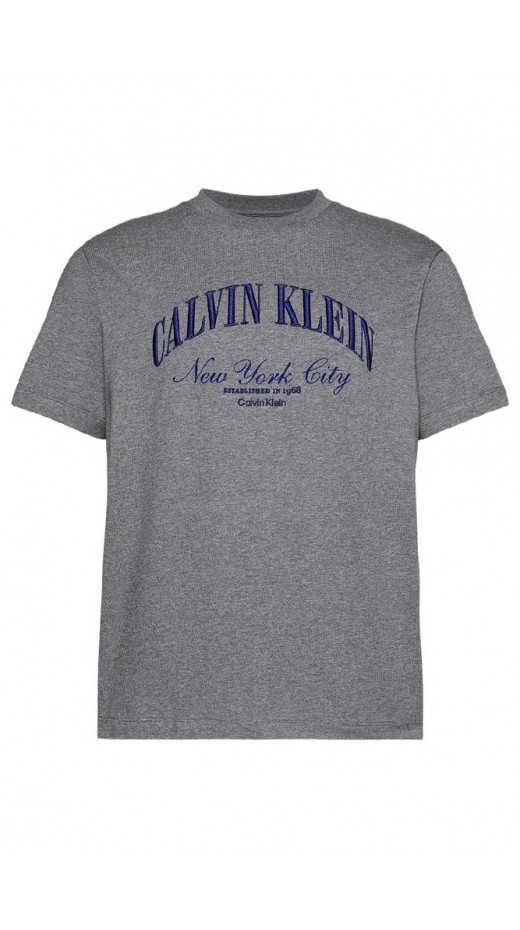 CALVIN KLEIN JEANS 20S MARCH GRAPHIC SEASONAL T-SHIRT ΜΠΛΟΥΖΑ ΑΝΔΡΙΚΗ GREY