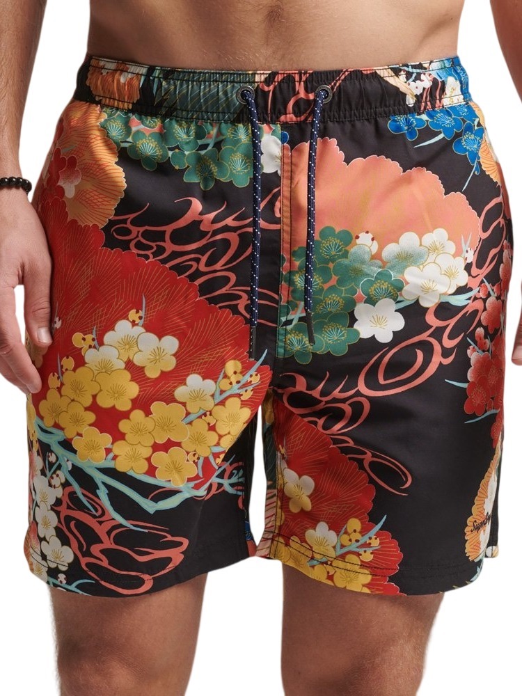 SUPERDRY D2 OVIN VINTAGE HAWAIIAN ΜΑΓΙΟ ΑΝΔΡΙΚΟ FLORAL