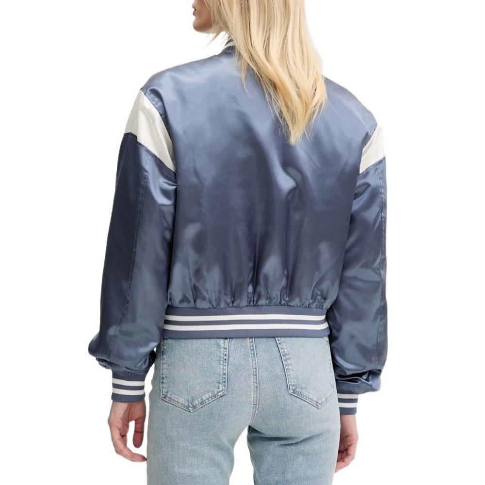 TOMMY JEANS SCRIPT VARSITY JACKET ΜΠΟΥΦΑΝ ΓΥΝΑΙΚΕΙΟ BLUE