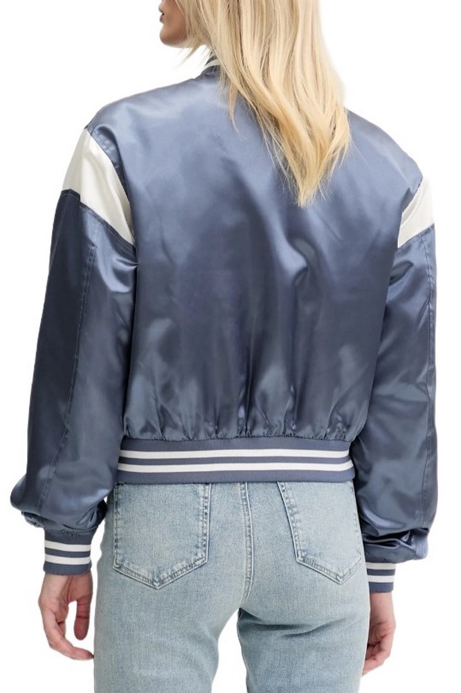 TOMMY JEANS SCRIPT VARSITY JACKET ΜΠΟΥΦΑΝ ΓΥΝΑΙΚΕΙΟ BLUE